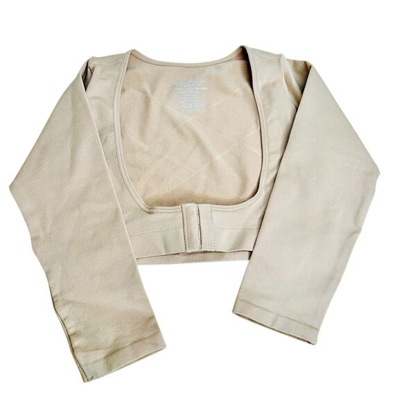 Arm Shaper Beige Size Small Front Clasp - Picture 1 of 4